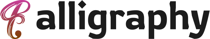 Calligraphy logo design