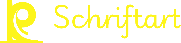 Schriftart logo design