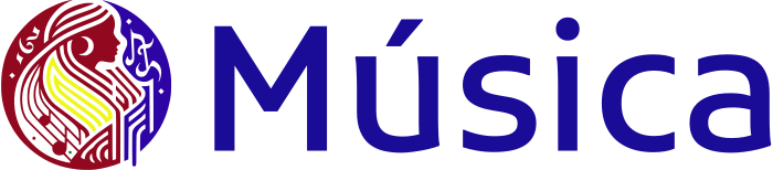 Música logo design