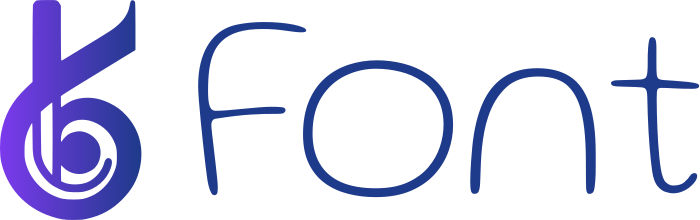 desain logo Font