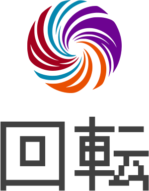 回転 logo design