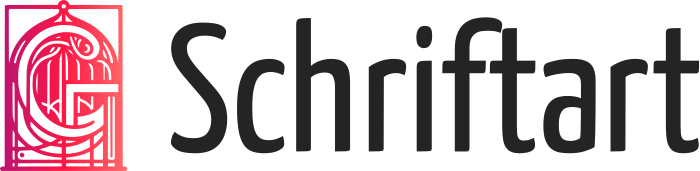 Schriftart logo design