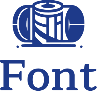 Font logo design