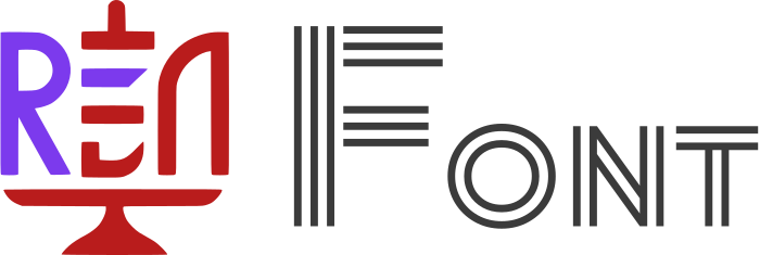 desain logo Font
