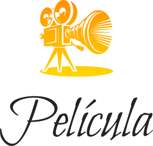 Película logo design