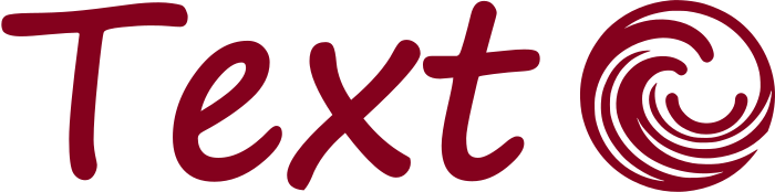 Texto logo design