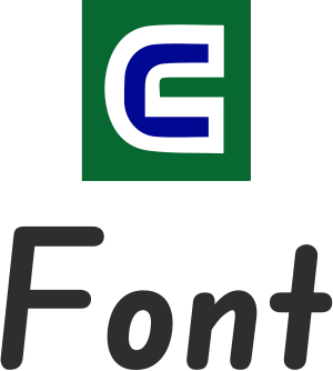 Font logo design