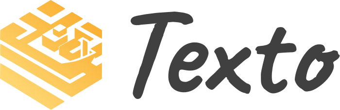 Texto logo design