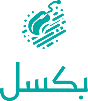 بكسل logo design