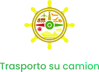 Trasporto su camion logo design