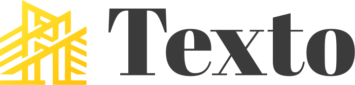 Texto logo design