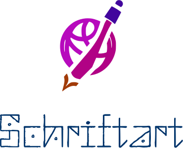 Schriftart logo design