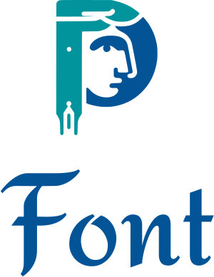 Font logo design