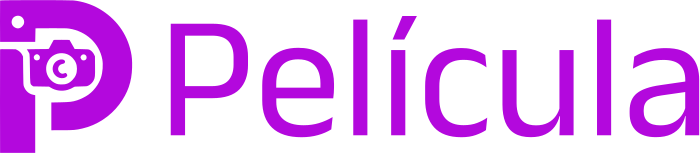 Película logo design