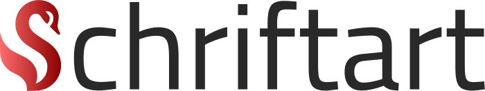 Schriftart logo design