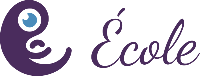 École logo design