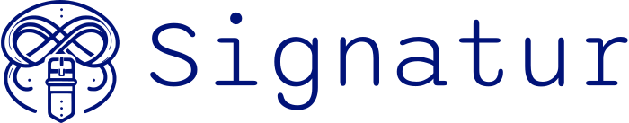 Signatur logo design