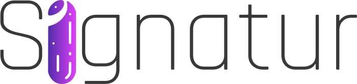 Signatur logo design