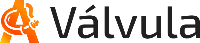 Válvula logo design
