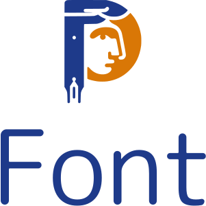 desain logo Font