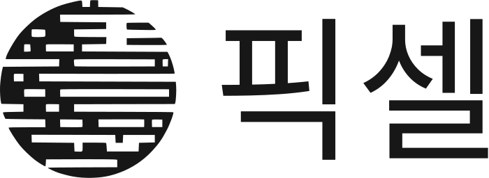 픽셀 로고 디자인