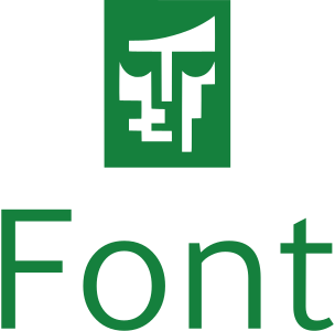 desain logo Font