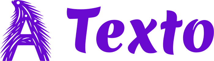 Texto logo design