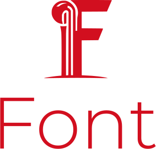 desain logo Font