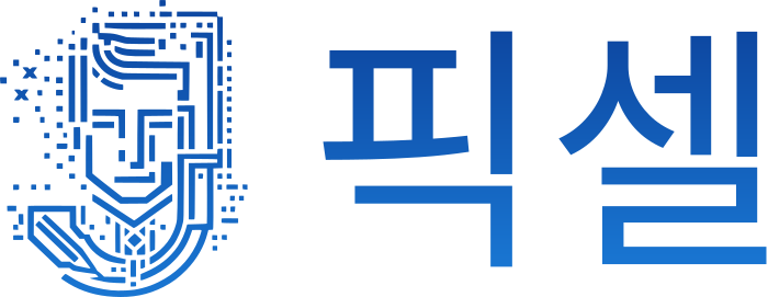 픽셀 로고 디자인