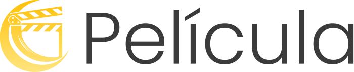 Película logo design