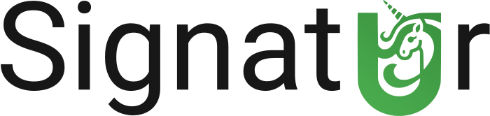 Signatur logo design