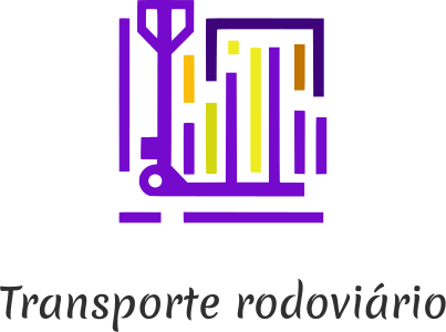 Transporte rodoviário logo design