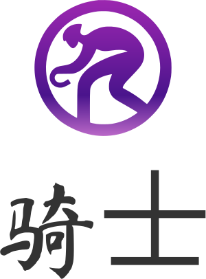 骑士 logo design