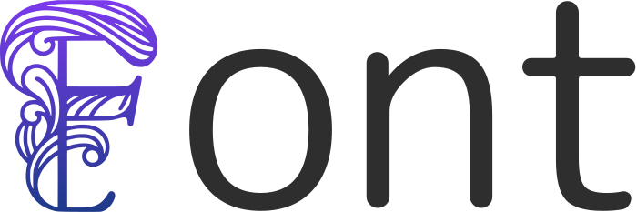 Font logo design