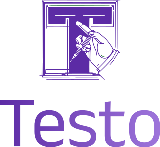 design del logo Testo