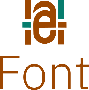 desain logo Font