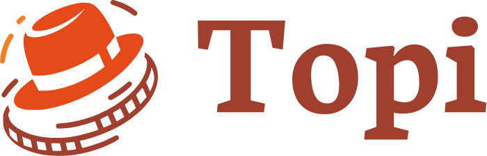 desain logo Topi