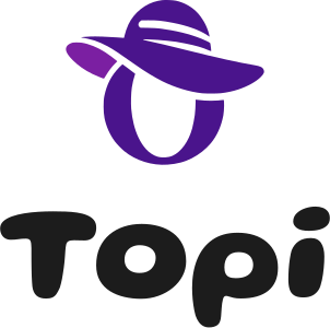 desain logo Topi