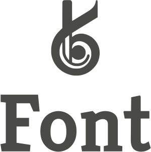 Font logo design