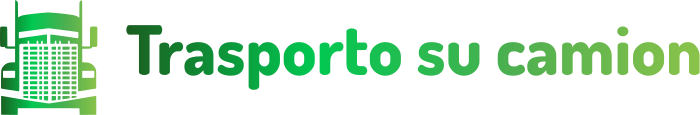 Trasporto su camion logo design
