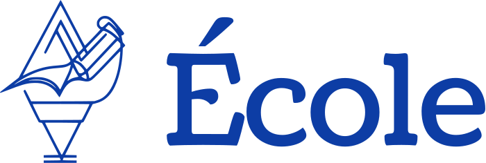 École logo design