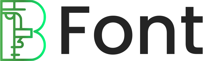 Font logo design