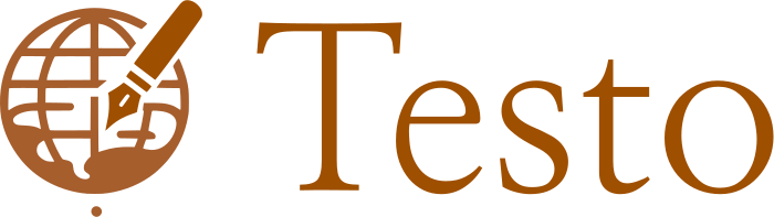 design del logo Testo