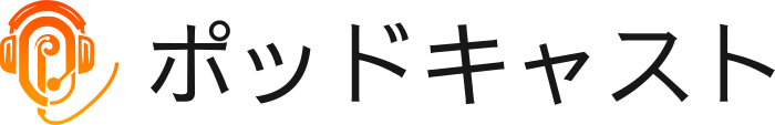 ポッドキャスト logo design