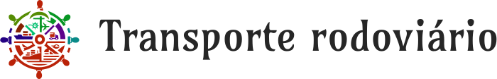Transporte rodoviário logo design
