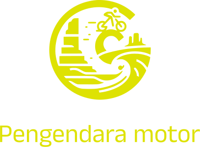 Pengendara motor logo design