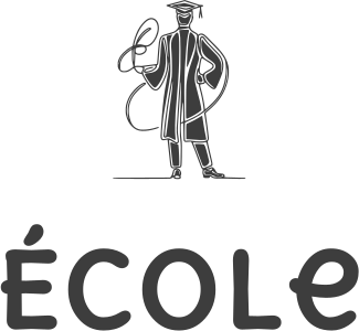 École logo design