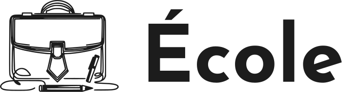 École logo design