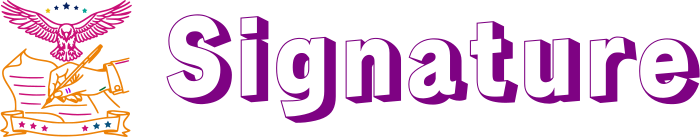 Signature logo design